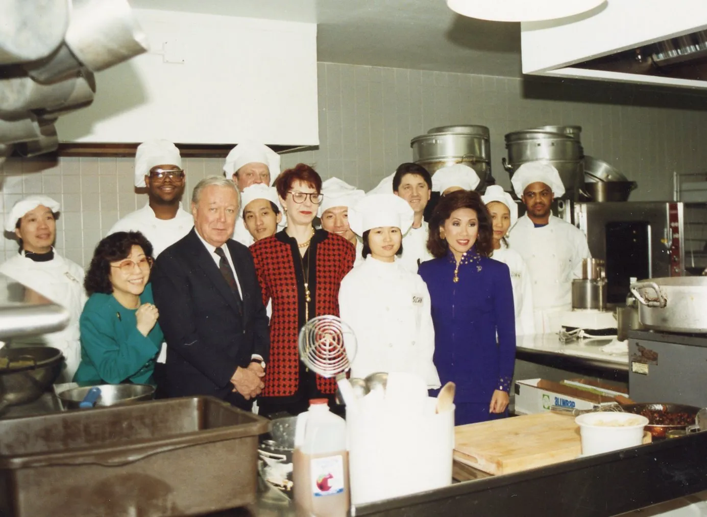 Linda Yu and chefs