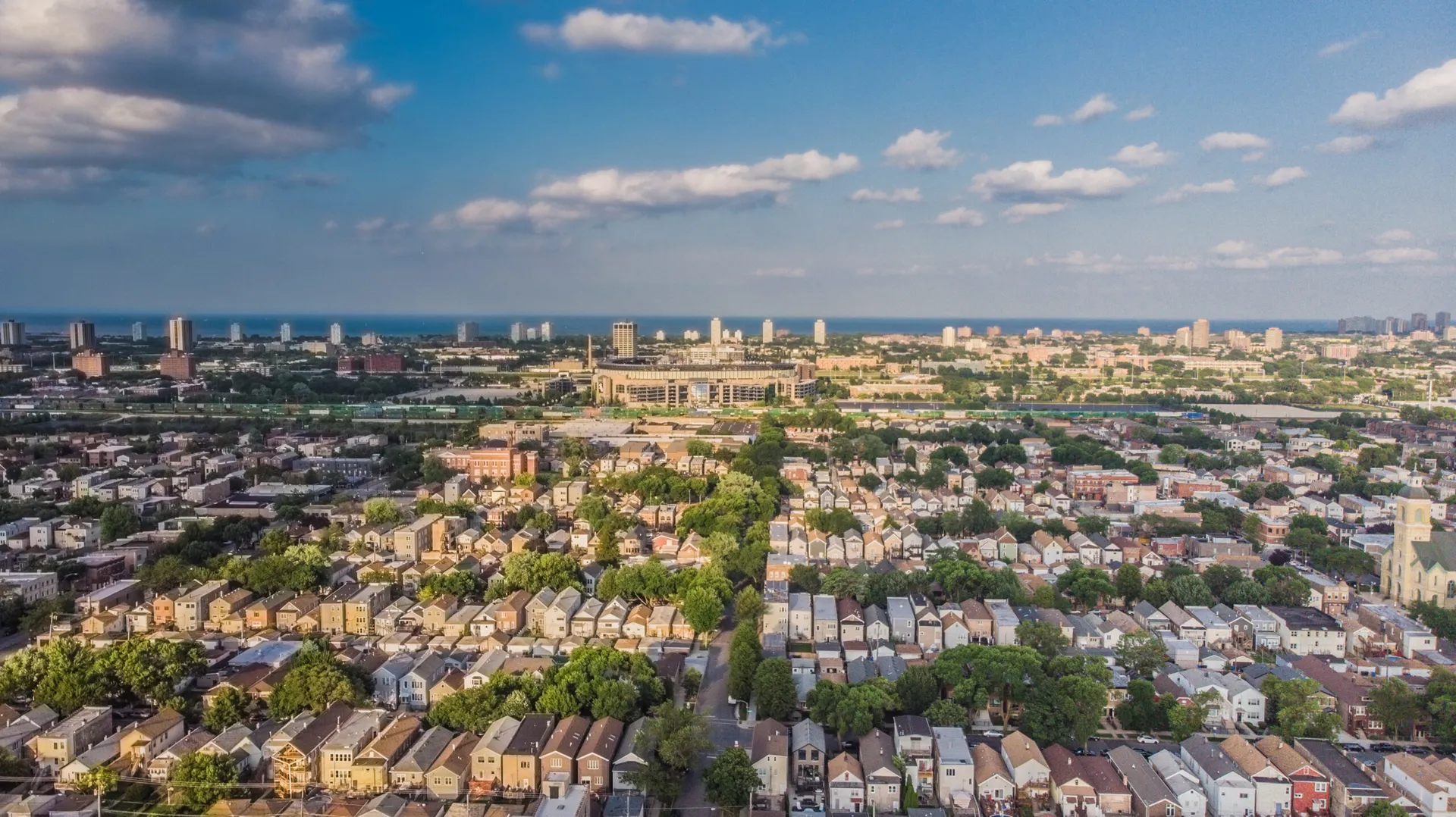 Aerial view of Bridgeport
